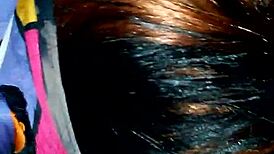 my black teen girl gives me an amazing blowjob in the bedroom