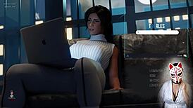 Hey Lara, why are you touching yourself like that?