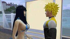 naruto hentai hinata and naruto married couple enjoy romantic sex day with anal assfucking!