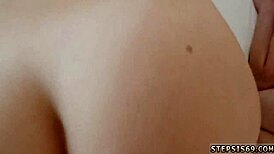 Teen College Babe Explores First Hardcore Threesome with Wet Creampie