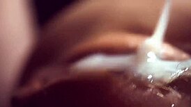 Close up view of a hairy pussy having a passionate fuck