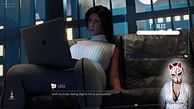 Hey Lara, why are you touching yourself like that?