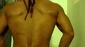 Ivory white engages in random apartment public masturbation with his big ass