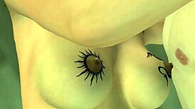 cartoon sex video of a indian looking desi bhabhi having foreplay and sex in reverse cowgirl position