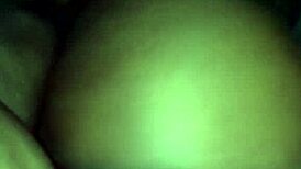 i'm a horny bbw sucking this big black monster cock with my curvy ass on display.