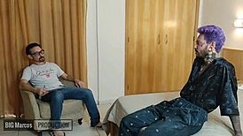 Big Marcos slams hard into the aspiring actor with raw anal action and cumshots