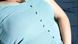 Milf Shows Big Natural Tits While Masturbating With Intense Arousal