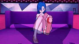 in this 3d hentai, a big ass anime girl gets creampied after intense sex