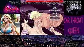 car throat deepthroat sucking blonde hentai anime
