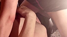 Throat slave endures deep facefucking and thick throat pie.