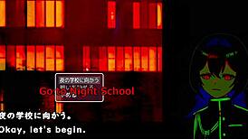 An anime girl’s erotic ghost encounter in a game