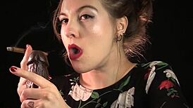 I’m obsessed with giving a wild dildo blowjob as a naughty milf housewife!