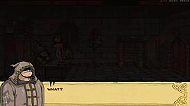 Akabur's witch trainer unfolds with costumes, dancing, and teasing in this playthrough part