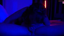 Passionate sextape with hotwife Daisy Foxxx riding and licking in cowgirl position.