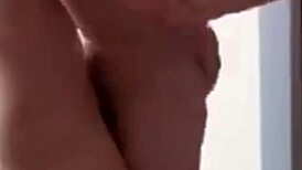 Big ass BBW deepthroats and gets anal handjob