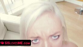 partygirl teen stepsister with big ass and small tits feels the taboo thrill of big cock