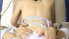 this hungry bunny craves cock and gets cum on face