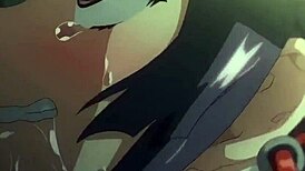 Anime milf with big tits in hentai style