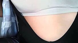 Young latina brunette masturbates in lingerie after spinning class