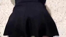 Mi Hermanastra Limpia y Me La Cojo en el Piso Antes de que Llegue Mamá, ¡Dice No al Sexo Casero! 😱