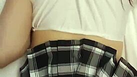 destiny 18+ mae fucked hard in tight panties and skirt