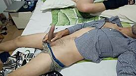 wow, amateur slut fucked doggystyle in satin panties!