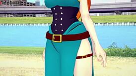 Itsuka Kendo Performs Blowjob On Big Tits In Boku No Hero.