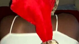 Santa Claus Delivers Deepthroat and Cum to Skinny Nympho