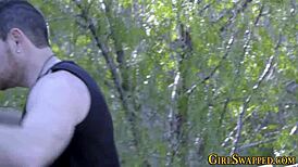 Stepteen 18+ Receives Jizz Facial in Group Scene