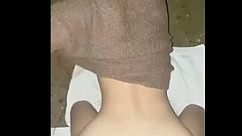 amateur blonde babe intriguingly bent over for doggystyle