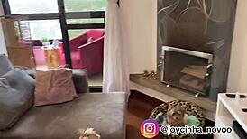 Joyce Gumiero tours new apartment for video recording