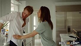 I fucked my wife's hot Latina best friend while cooking.