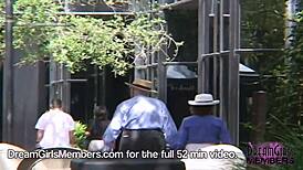 Smoking Hot Brunette Reveals Her Shaved Pussy in Florida