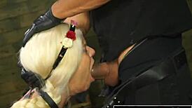 Harsh BDSM Humiliation for Hot Halle Von in Tight Bondage