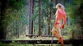 Shemale Samurai In Outdoor Transsexual Action