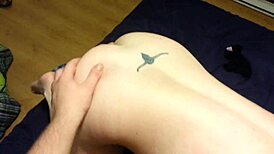 The blonde eagerly sucks and rides his throbbing cock passionately.