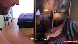 latino macho engages in bareback gay fucking with hairy arab