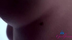 Naughty girl on kitty cam delivers footjob, blowjob, and deep cock in gfe pov style