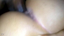 feeling the intense pleasure of cumming in her tight pussy