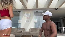 Blonde Brazilian Teen Sucks Big Black Cock Until Wet And Begging For Cum