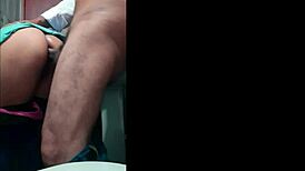 they fuck a beautiful petite indian girl hard in the bathroom, anal creampie and cumshot.