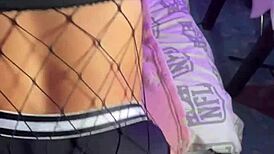 Shy latina schoolgirl with big ass in doggystyle costume