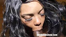 kign kreme eats bianaca badazz pussy and swallows bbc