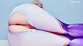 Mt Lady from Boku No Hero Academia Takes BBC Dildo Deep