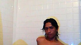 J Sanchez screams while self-fucking her ass, so intense!