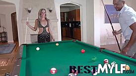 Tucker Stevens Gambles With A Milf Pool Shark Who Deepthroats And Rides For The Win.
