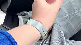 Intriguing-Neutral Blowjob While Driving in Car - Risky Public Action