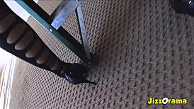 Yo, see this Latina teen ride huge BBC with big butt and tits!