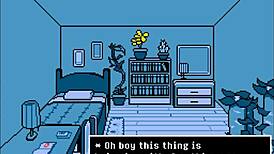 Uddertale parody hentai game ep 1 tori caught masturbating loud and wet