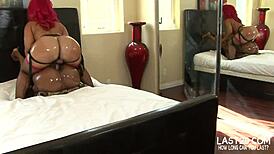 Bubble Butt Ebony Lesbians Fucking Hard with Strap-On